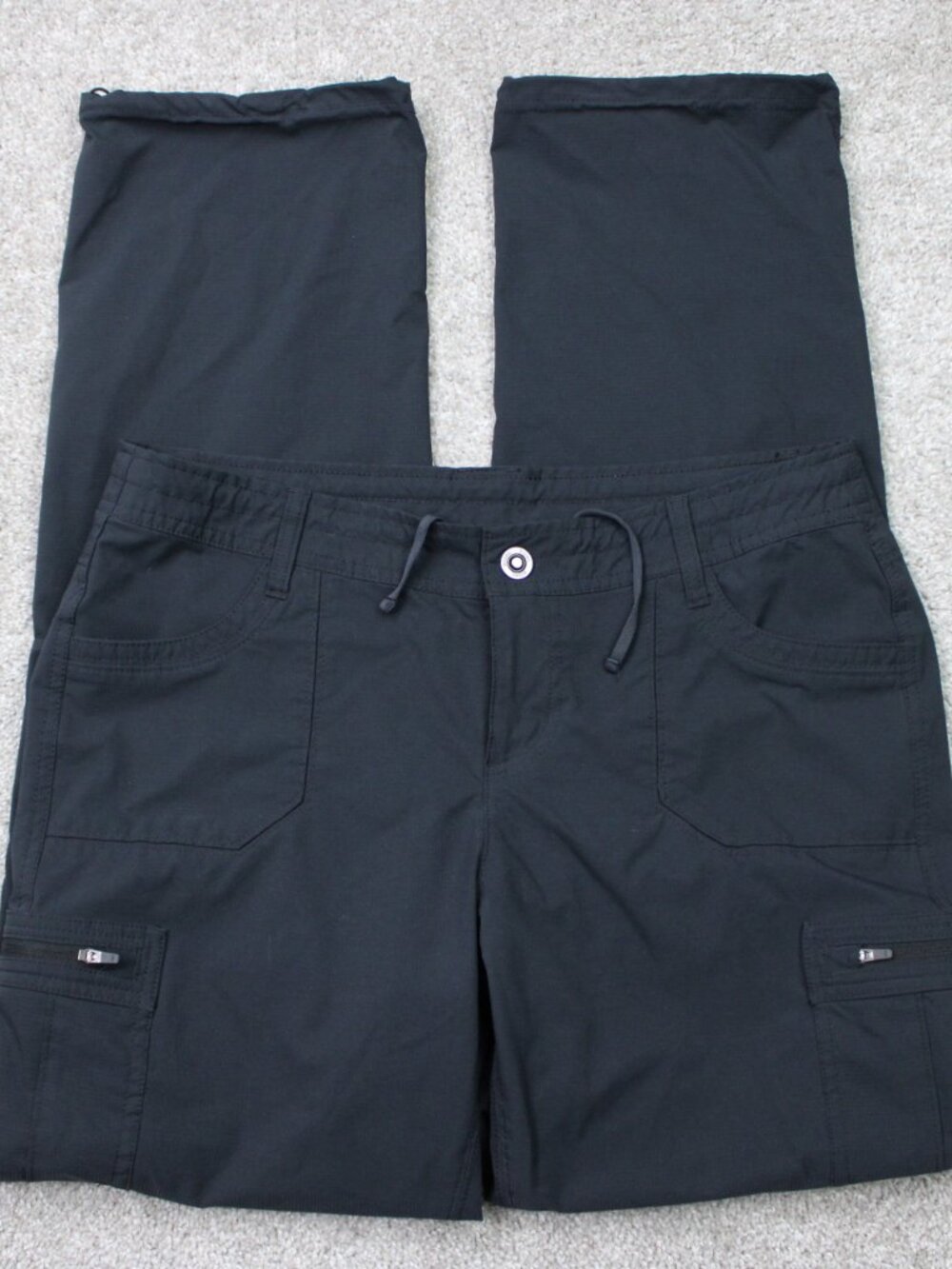 Kuhl Horizon Pants Womens 12 Reg Blue Convertible Zip Off Cargo Hiking (34x32)